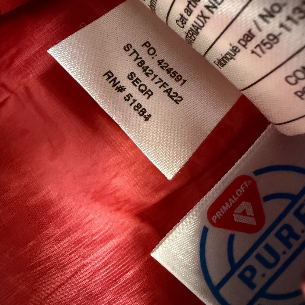 Patagonia Nano Puff Jacket Womens Small Red Gorpcore Outdoors Hiking - Picture 13 of 16